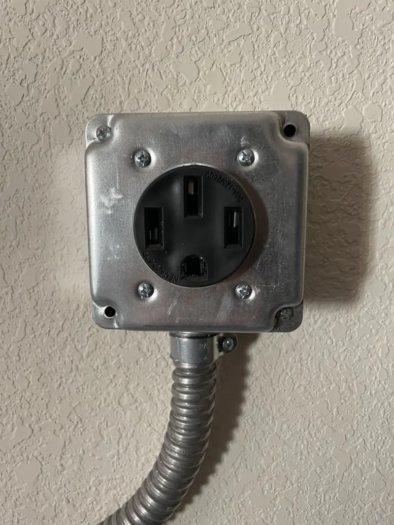 NEMA 14-50 outlet installed for Smart Home Electrical in Waverly
